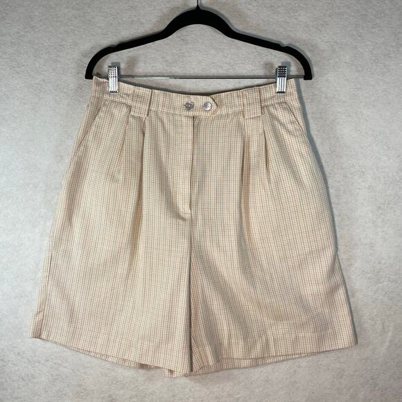 TAIL Vintage 80s Pastel Plaid Women’s Shorts size 14 - Picture 1 of 8